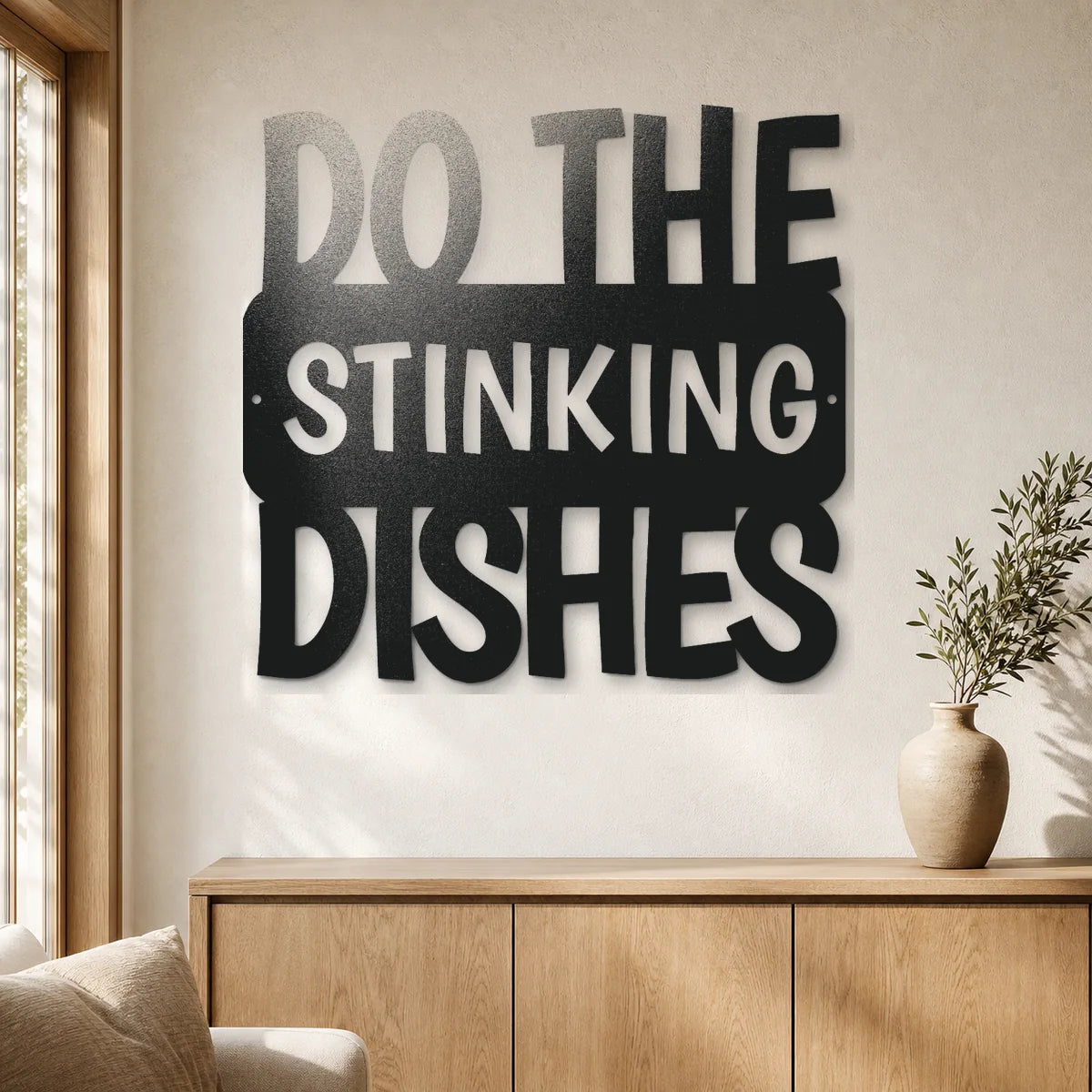 Do the Dishes Quote Sign | Custom Steel Wall Art | Made in USA