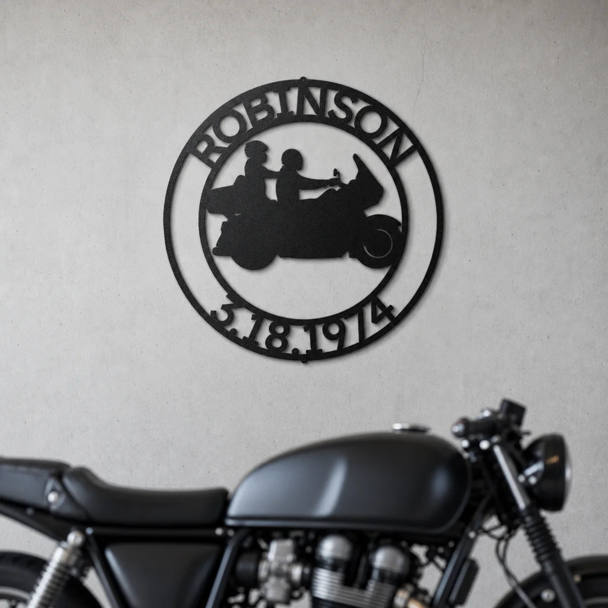 Motorcycle 11 Sign | Personalized Steel Wall Art | Made in USA
