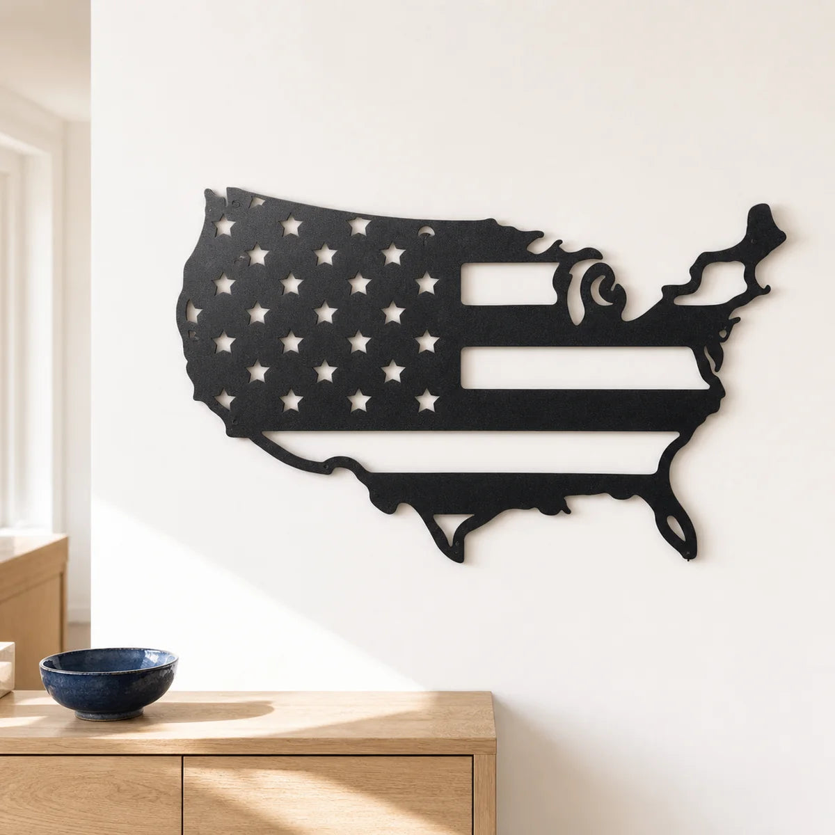 USA Flag Sign | Custom Steel Wall Art | Made in USA