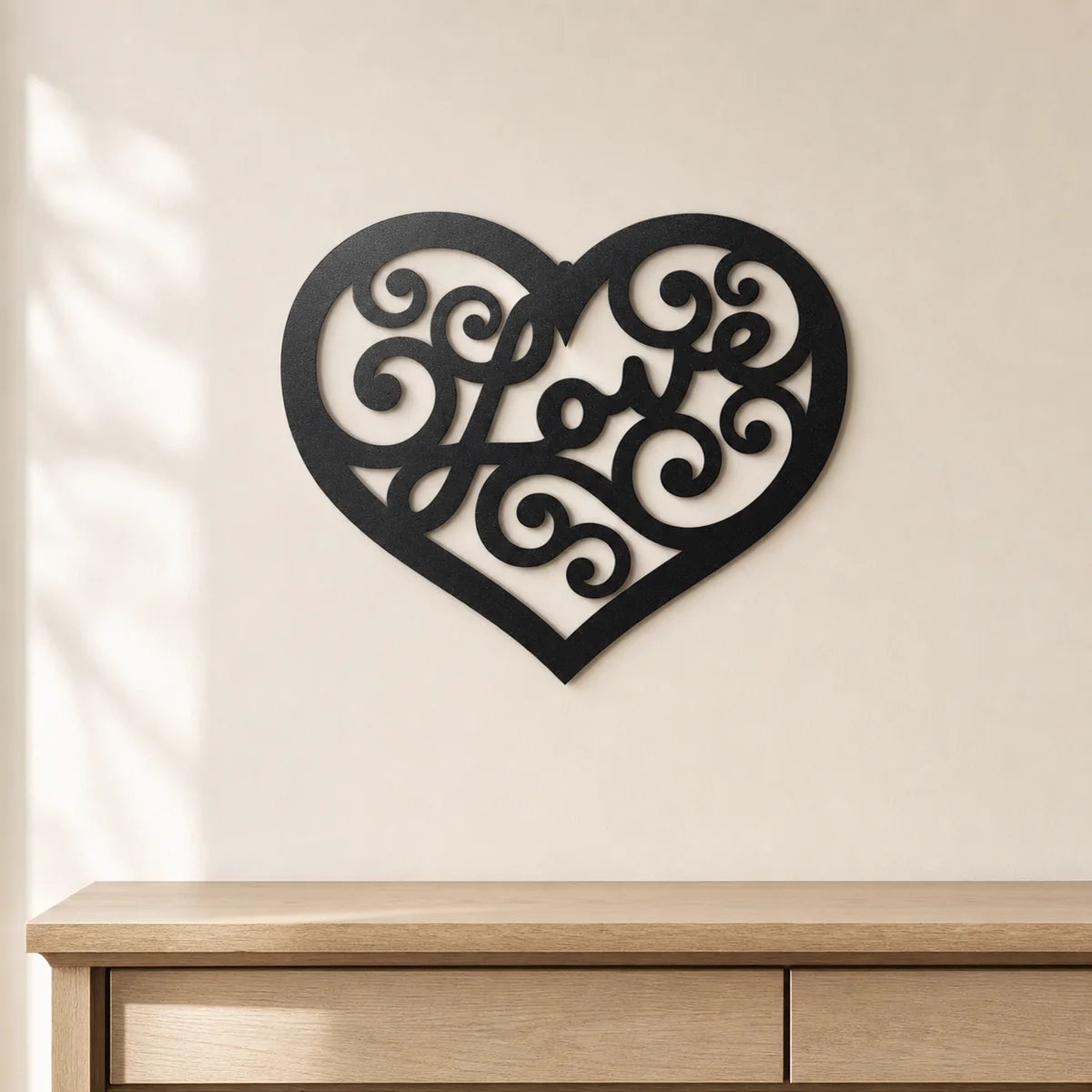 Love Swirl Sign | Custom Steel Wall Art | Made in USA