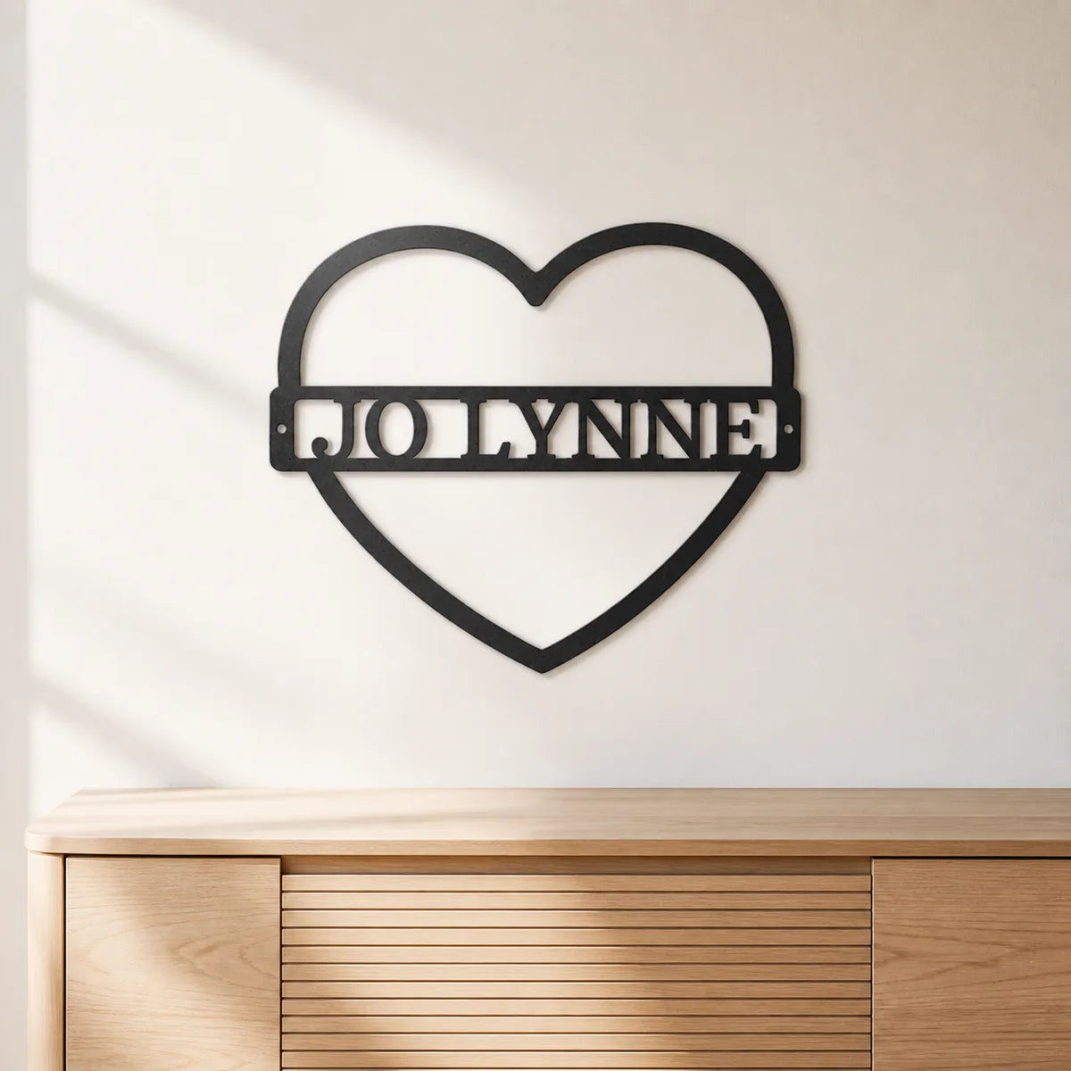 Mother's Love Monogram Sign | Personalized Steel Wall Art | Made in USA