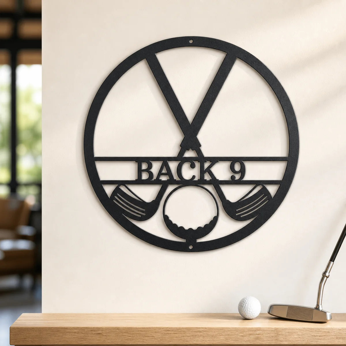 Golf Club Monogram Sign | Personalized Steel Wall Art | Made in USA
