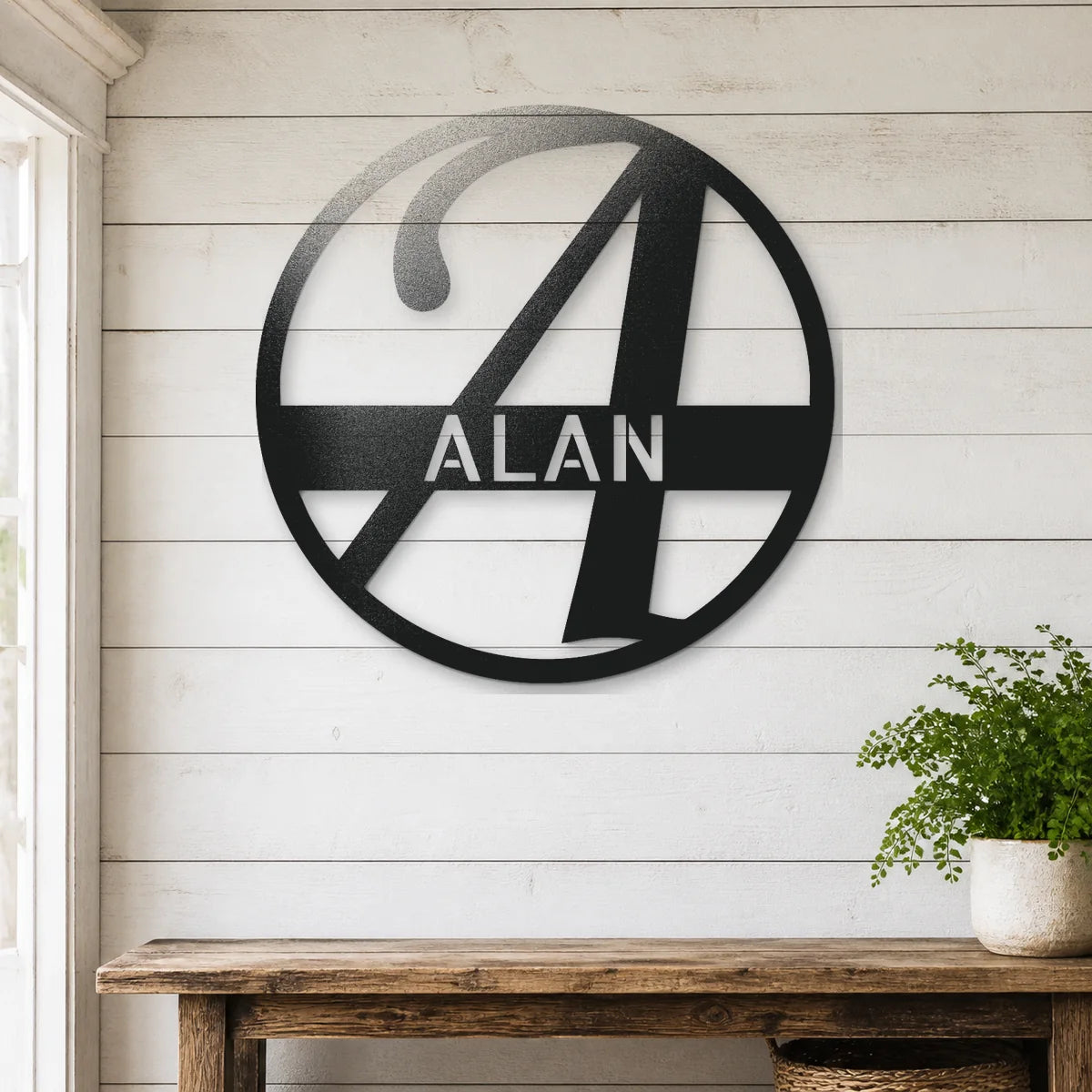Exemplary Family Name Sign | Personalized Steel Wall Art | Made in USA