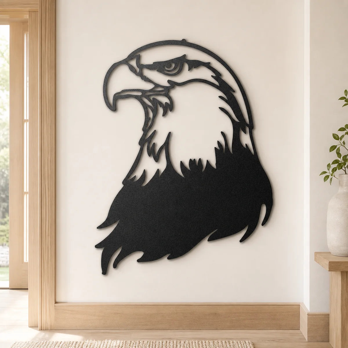 Bald Eagle Head Sign | Custom Steel Wall Art | Made in USA
