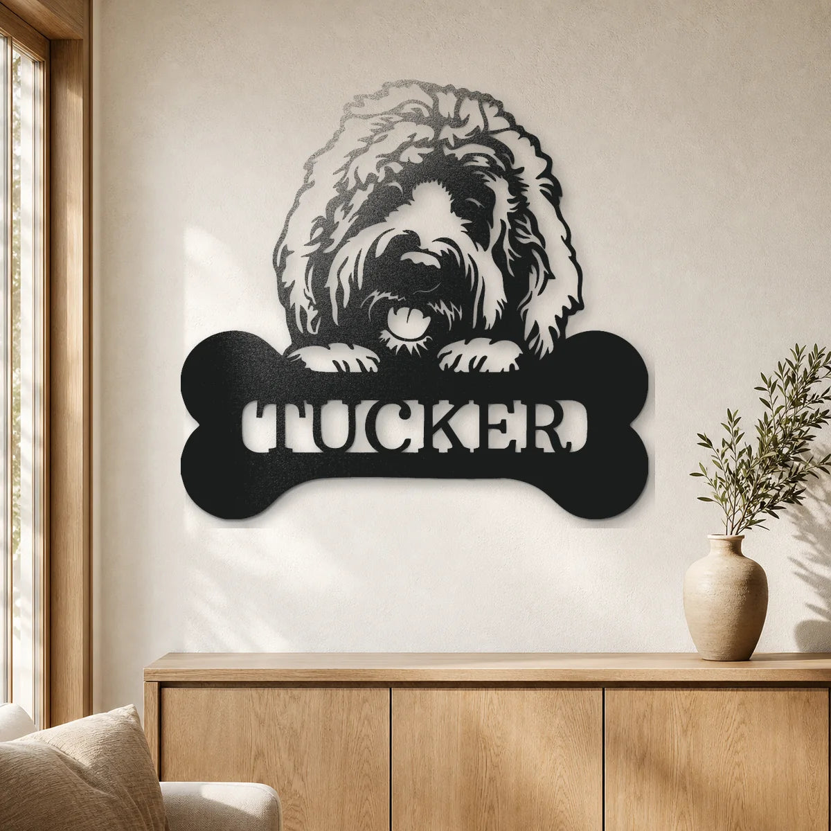 Pick Your Pup Monogram Sign | Personalized Steel Wall Art | Made in USA