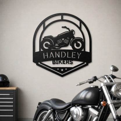 Love to Ride Monogram Sign | Personalized Steel Wall Art | Made in USA