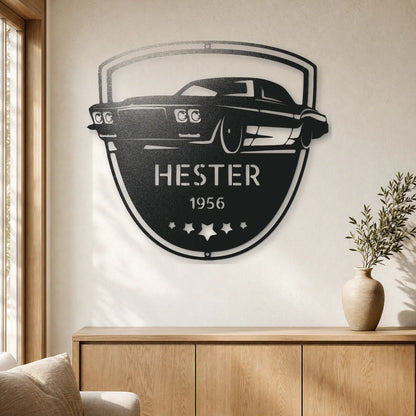 Restoration Master Monogram Sign | Personalized Steel Wall Art | Made in USA