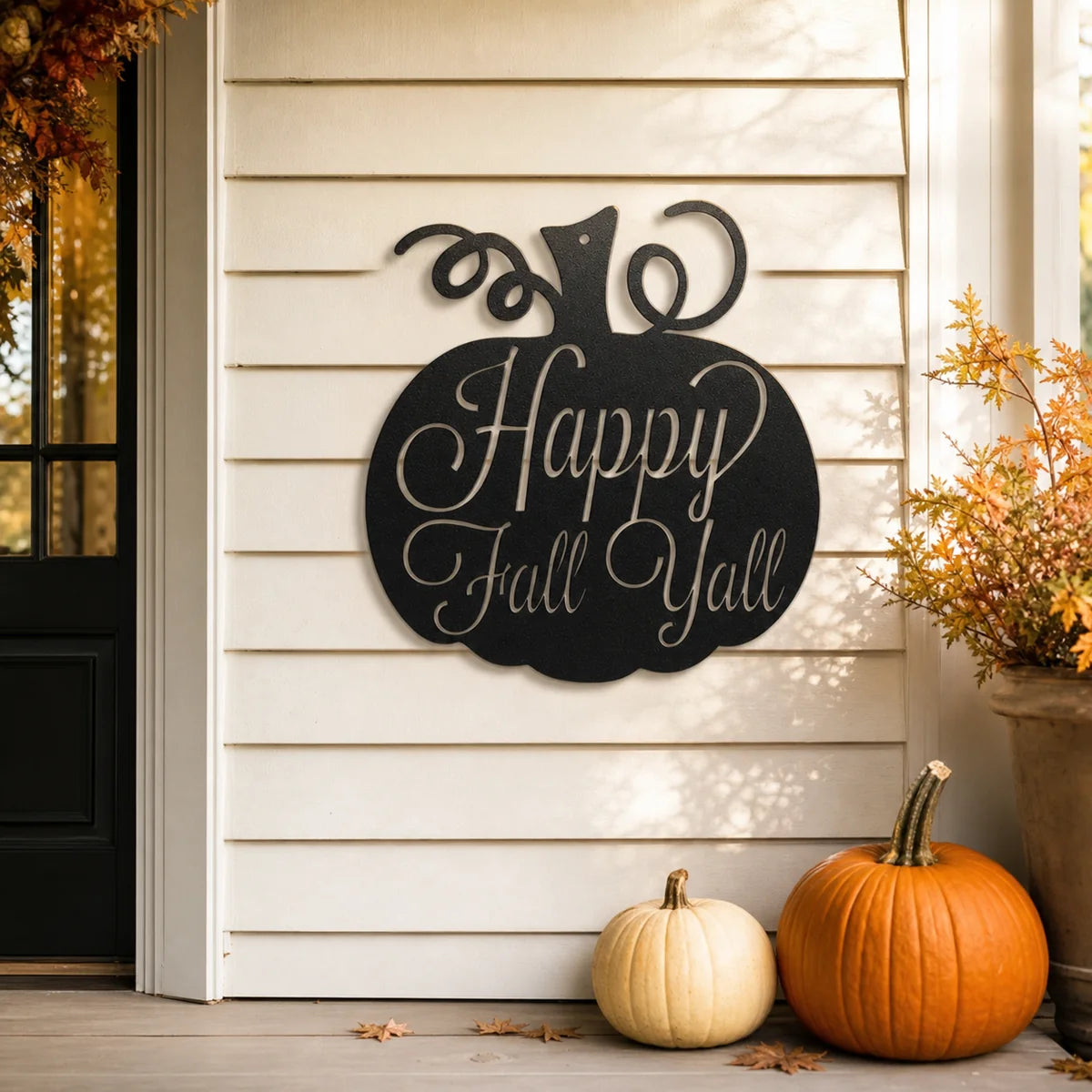 Fall Pumpkin Sign | Custom Steel Wall Art | Made in USA