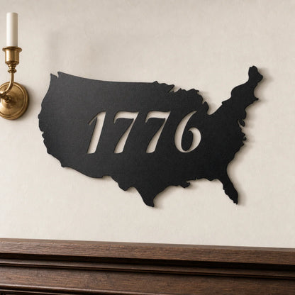 1776 Sign | Custom Steel Wall Art | Made in USA