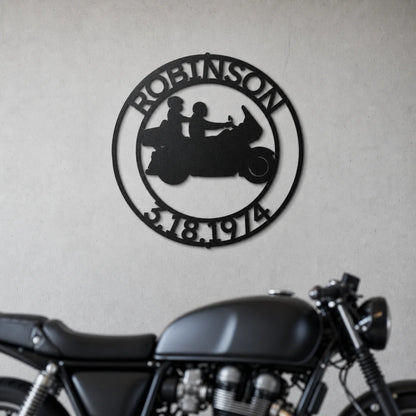 Motorcycle 11 Sign | Personalized Steel Wall Art | Made in USA