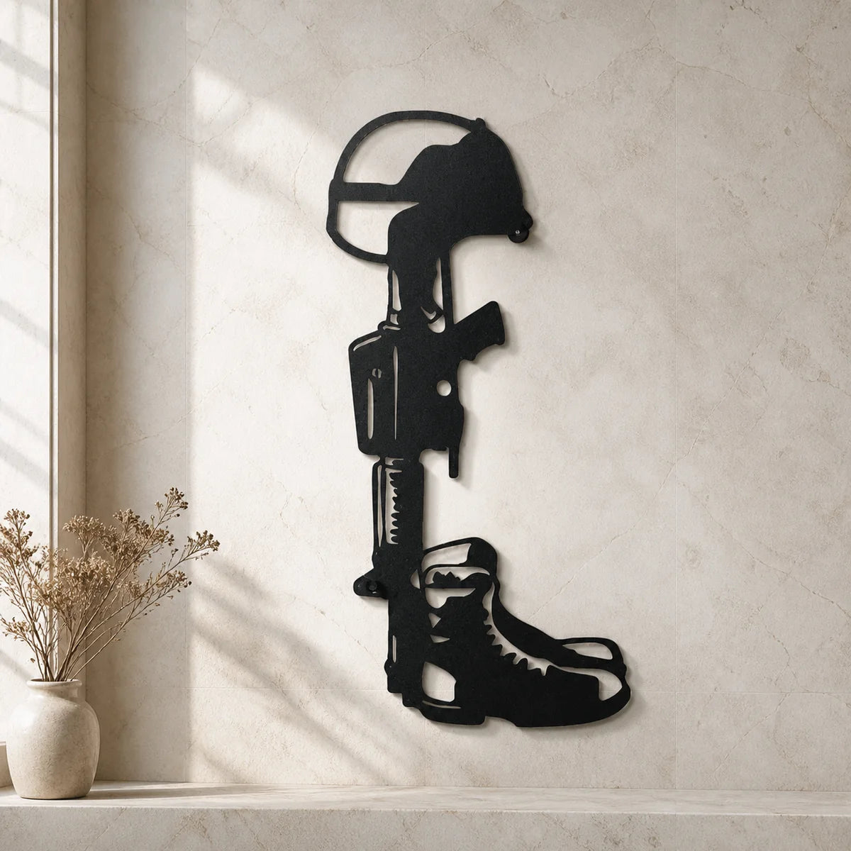 Fallen Soldier Memorial Sign | Custom Steel Wall Art | Made in USA