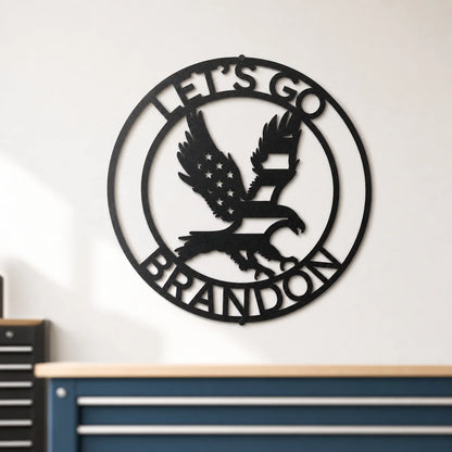 Screamin Eagle Monogram Sign | Personalized Steel Wall Art | Made in USA
