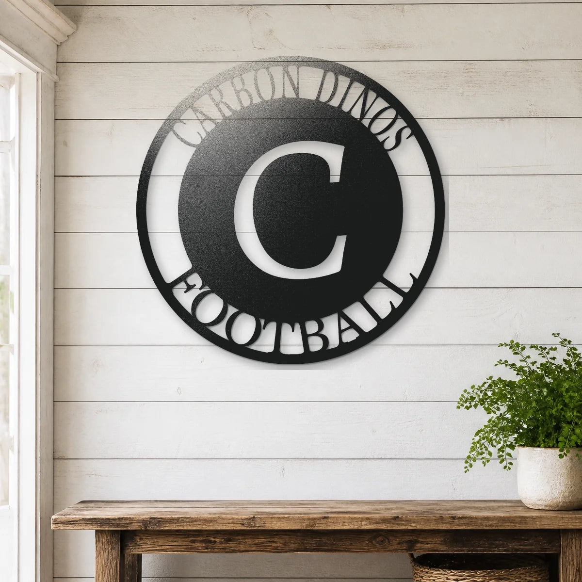Initial Family Name Sign | Personalized Steel Wall Art | Made in USA