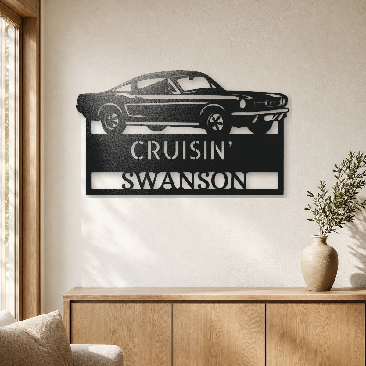 Hear The Roar Monogram Sign | Personalized Steel Wall Art | Made in USA