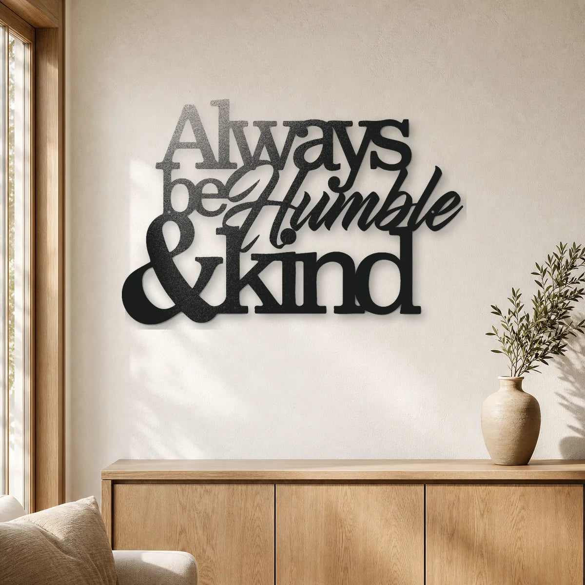 Humble and Kind Sign | Custom Steel Wall Art | Made in USA