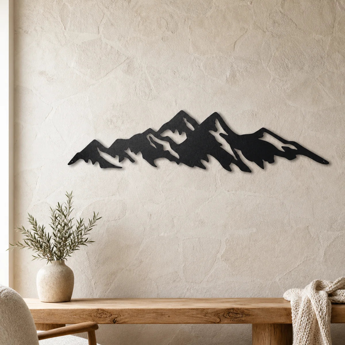 Mountain Ridge Sign | Custom Steel Wall Art | Made in USA