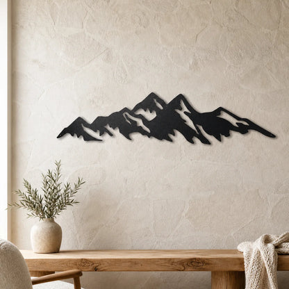 Mountain Ridge Sign | Custom Steel Wall Art | Made in USA