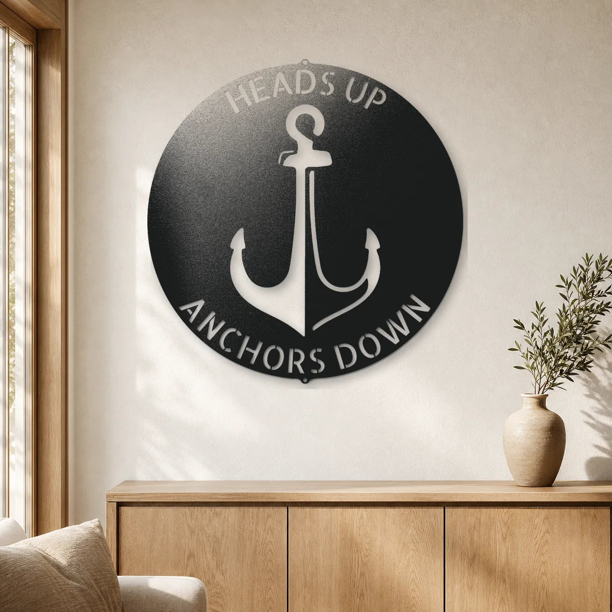 Anchor Plaque | Personalized Steel Wall Art | Made in USA