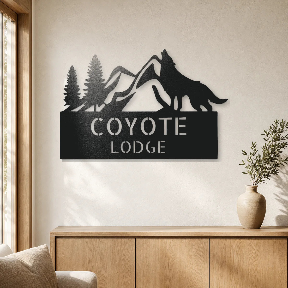 In To The Wild Monogram Sign | Personalized Steel Wall Art | Made in USA