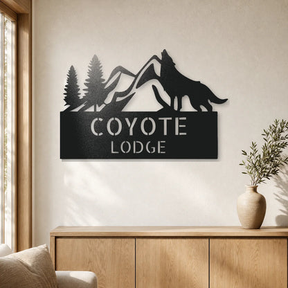 In To The Wild Monogram Sign | Personalized Steel Wall Art | Made in USA