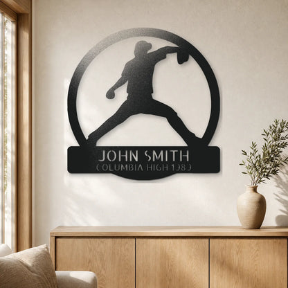 Pitch Perfect Monogram Sign | Personalized Steel Wall Art | Made in USA