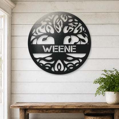 Tree of Life Sign | Personalized Steel Wall Art | Made in USA