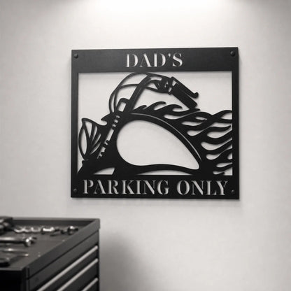 Hog Parking Sign | Personalized Steel Wall Art | Made in USA