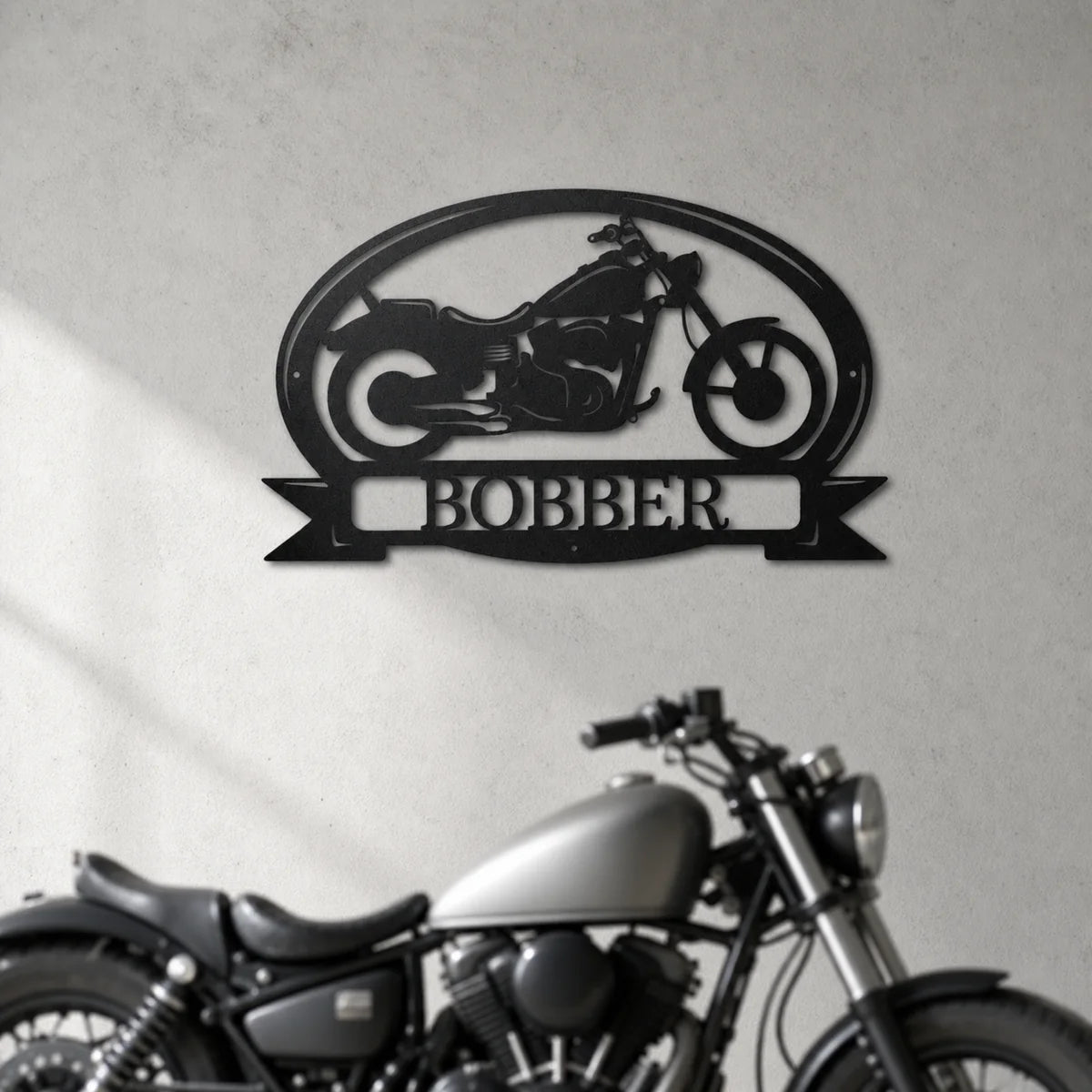 Cruiser Bike 2 Monogram Sign | Personalized Steel Wall Art | Made in USA