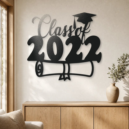 Class of 2022 Diploma Sign | Custom Steel Wall Art | Made in USA