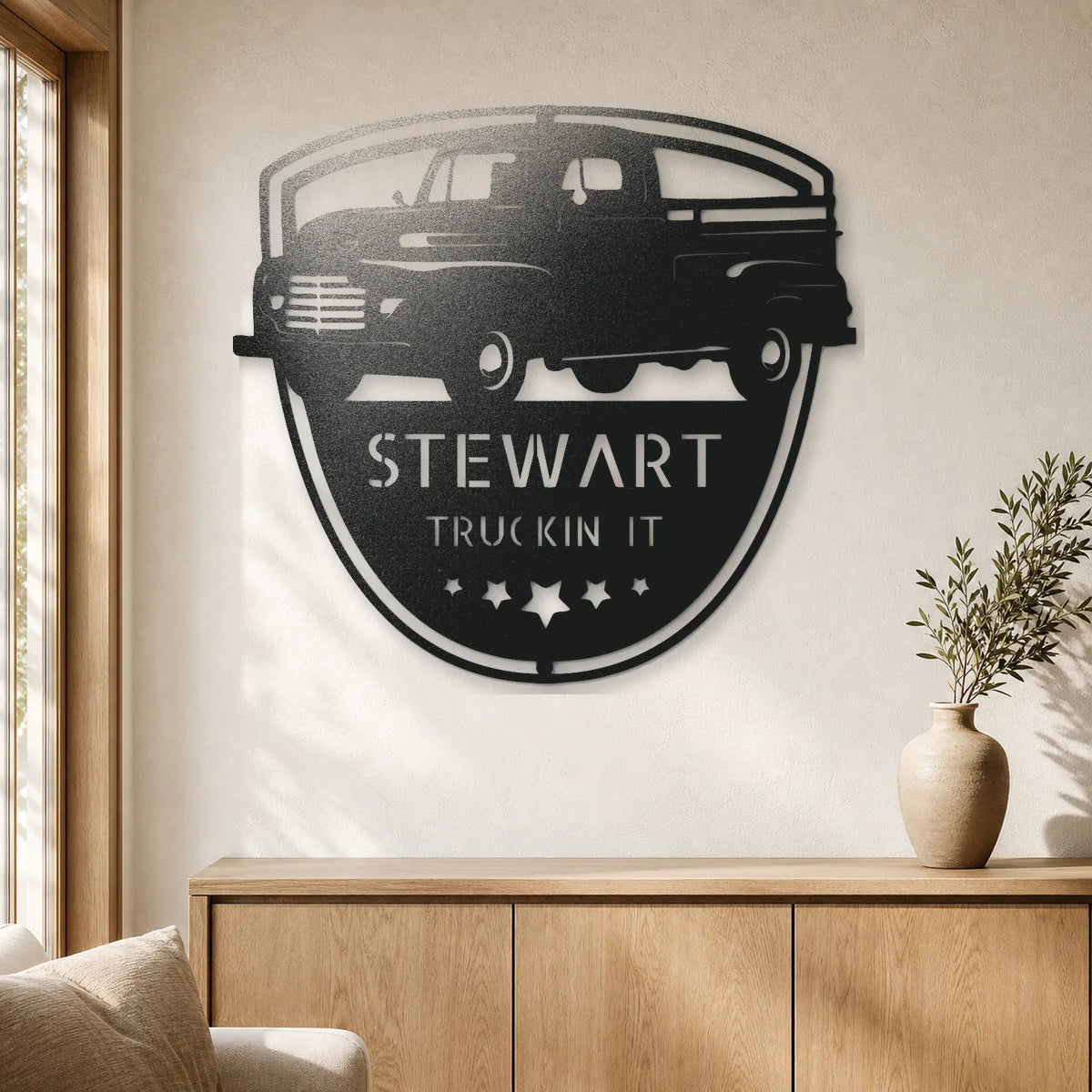 Classic Ford 150 Monogram Sign | Personalized Steel Wall Art | Made in USA