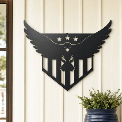 Swooping Eagle Sign | Custom Steel Wall Art | Made in USA
