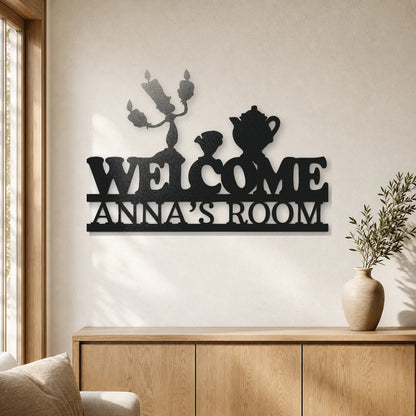 Be Our Guest Monogram Sign | Personalized Steel Wall Art | Made in USA