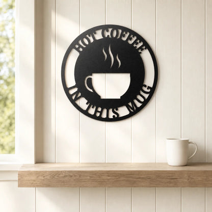 Coffee Haze Monogram Sign | Personalized Steel Wall Art | Made in USA