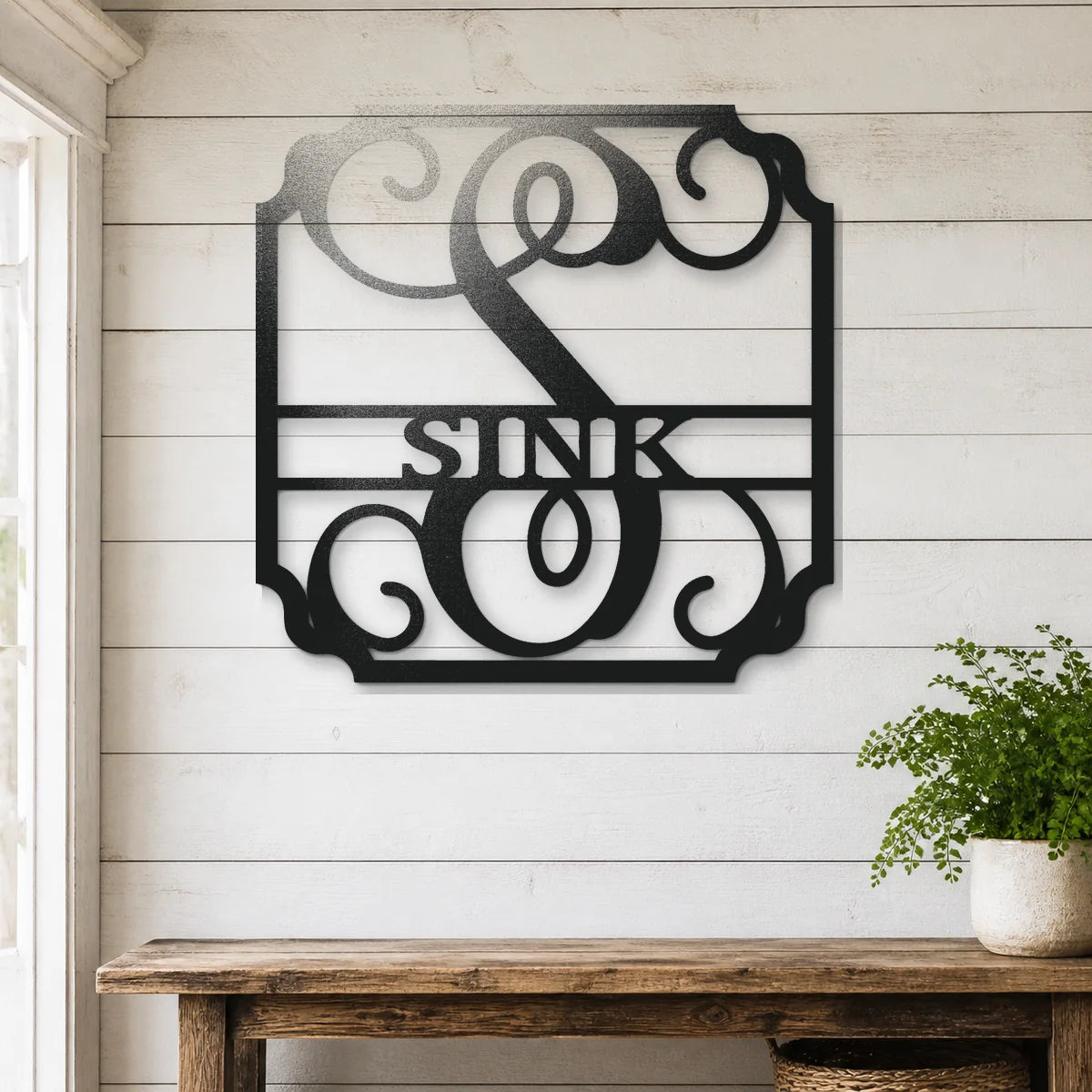 Classic Family Name Sign | Personalized Steel Wall Art | Made in USA