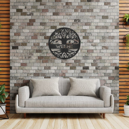 Tree of Life Sign | Personalized Steel Wall Art | Made in USA