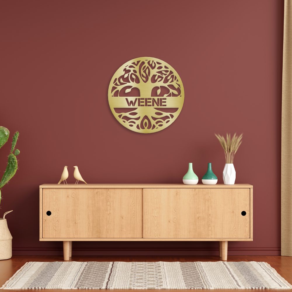Tree of Life Sign | Personalized Steel Wall Art | Made in USA