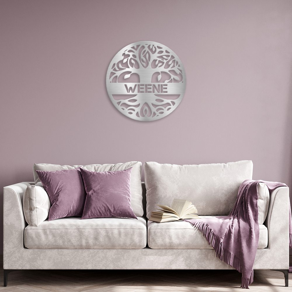 Tree of Life Sign | Personalized Steel Wall Art | Made in USA