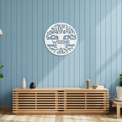 Tree of Life Sign | Personalized Steel Wall Art | Made in USA
