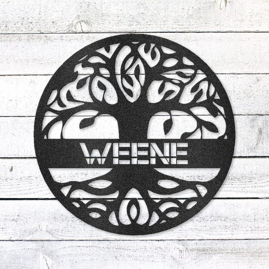 Tree of Life Sign | Personalized Steel Wall Art | Made in USA