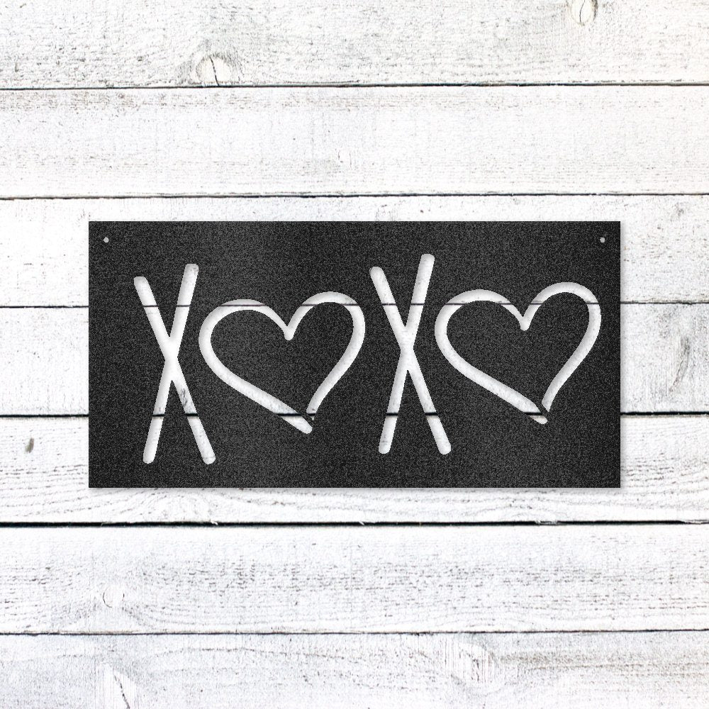 X❤️X❤️ Heart Wall Sign | Romantic Steel Wall Art | Made in USA
