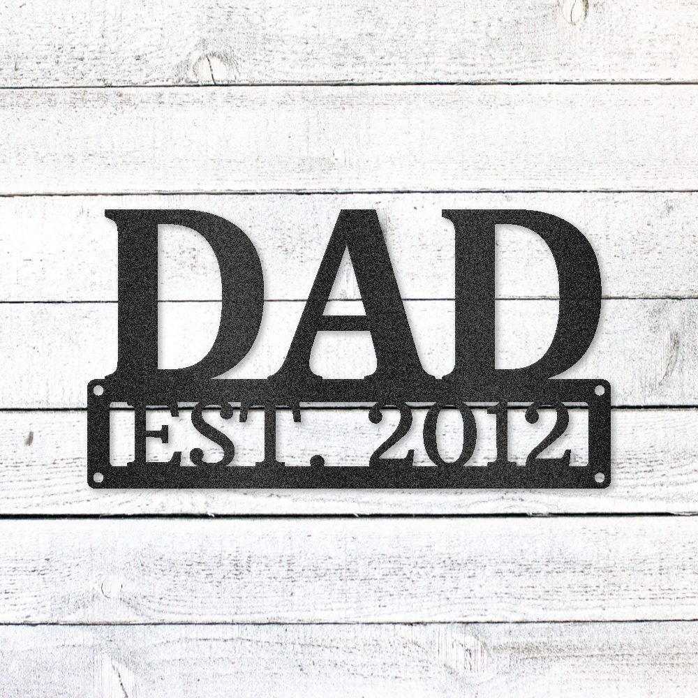 Personalized Dad Sign | Custom Steel Wall Art | Made in USA