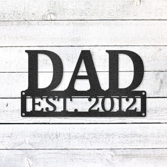 Personalized Dad Sign | Custom Steel Wall Art | Made in USA