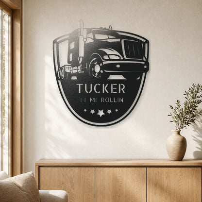 10-4 Roger Monogram Sign | Personalized Steel Wall Art | Made in USA