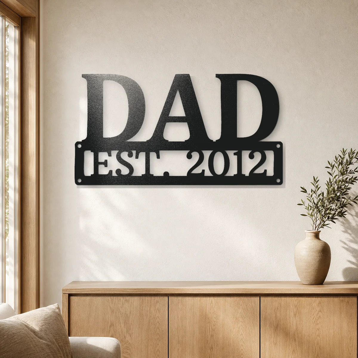 Personalized Dad Sign | Custom Steel Wall Art | Made in USA