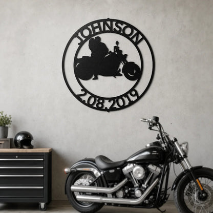 Motorcycle 10 Sign | Personalized Steel Wall Art | Made in USA