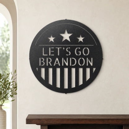 6 Star Monogram Sign | Personalized Steel Wall Art | Made in USA