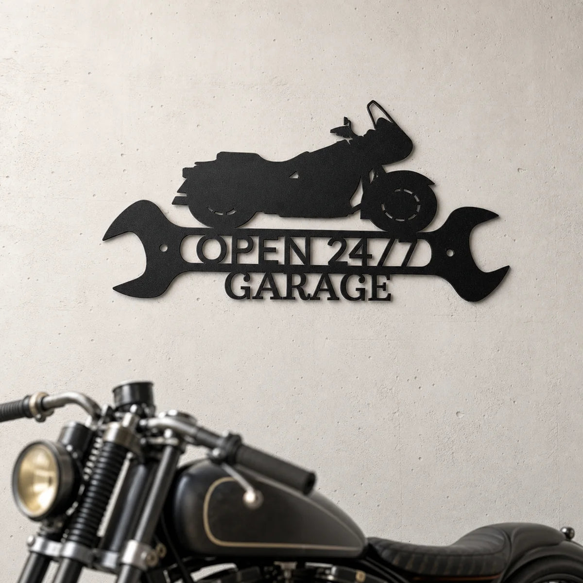 Cruiser Shop Monogram Sign | Personalized Steel Wall Art | Made in USA