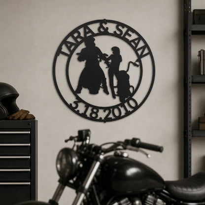 Motorcycle 12 Sign | Personalized Steel Wall Art | Made in USA