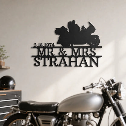 Motorcycle 1 Sign | Personalized Steel Wall Art | Made in USA