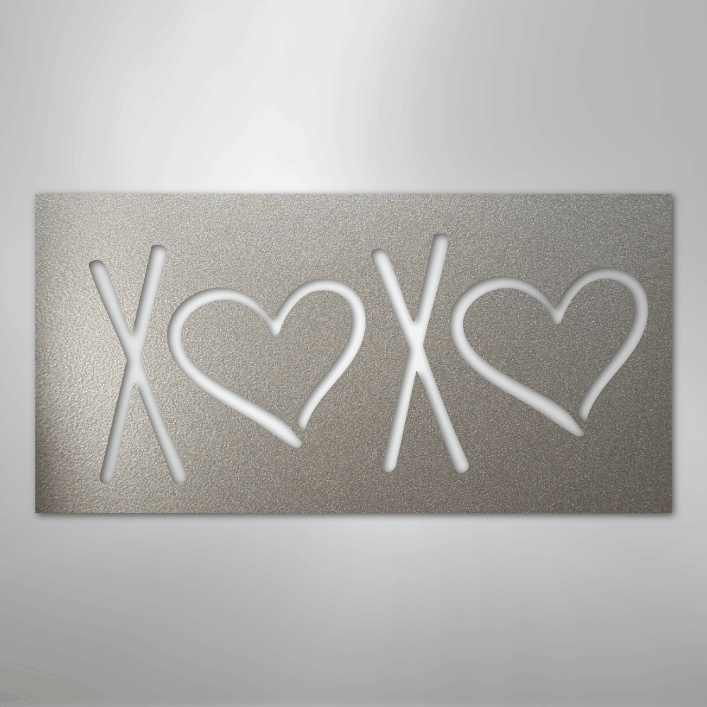 X❤️X❤️ Heart Wall Sign | Romantic Steel Wall Art | Made in USA
